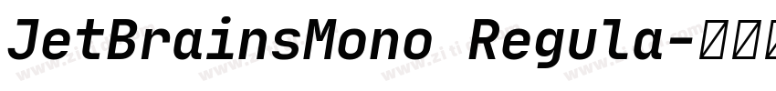 JetBrainsMono Regula字体转换